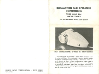 Fisher RK-1 - Owners Manual